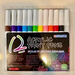 G Colour 12 Acrylic Paint Pens_New